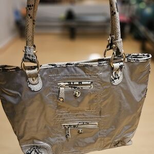 Shimmering Kate Landry Trim Zippers & Strong Magnet Ladies Purse